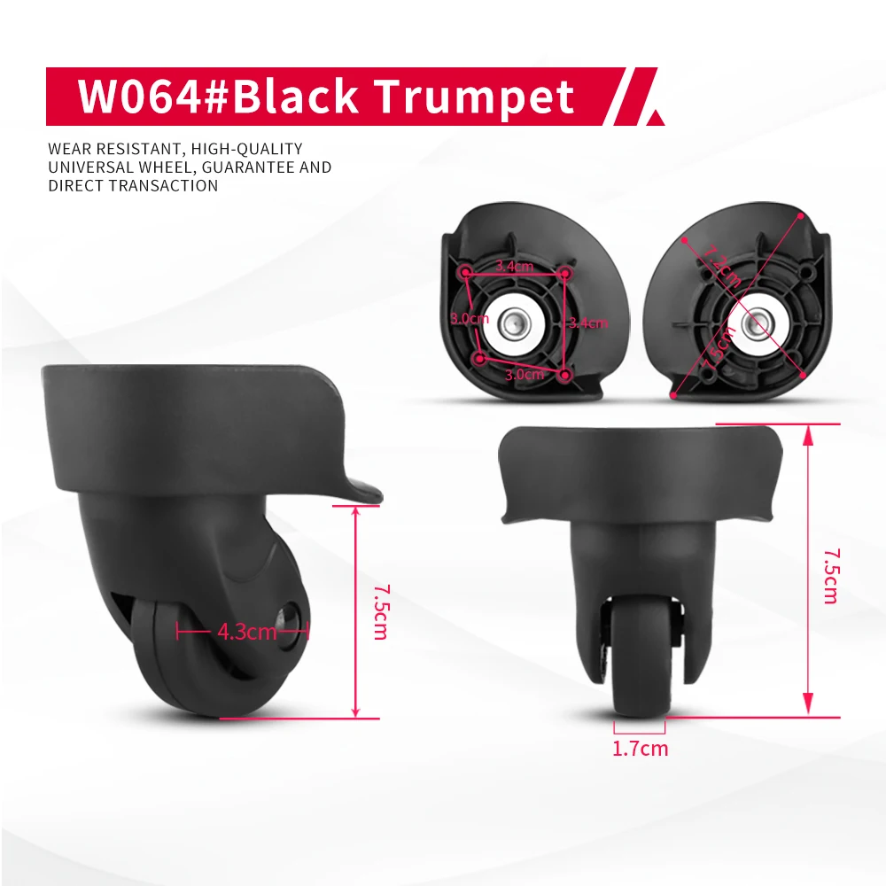 DILONG Hangsheng A - 65  Trolley luggage wheels accessories universal wheel password roller replacement repair rubber cast-er