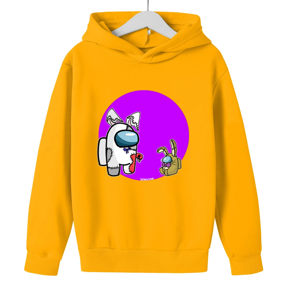 

New Among Us Hoodie Boy Impostor Graphic Anime Streetwear Cartoon Sweatshirt Cotton Printed Long Sleeves Girl ClothesHooded