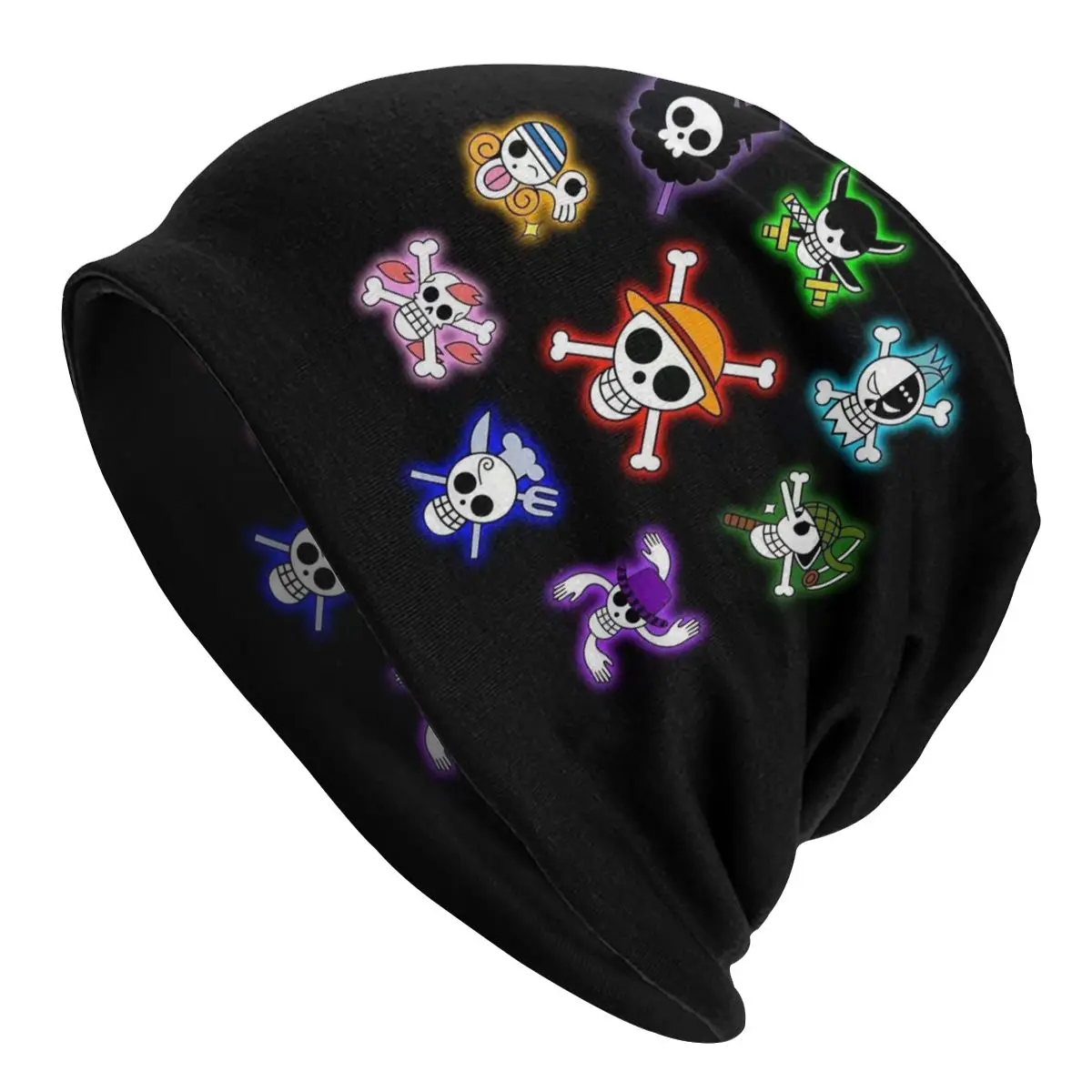

Japan Anime One Piece Skullies Beanies Hats Autumn Winter Unisex Men Women Caps Adult Winter Summer Warm Bonnet Knitted Hat