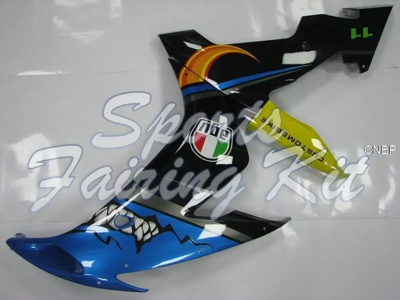Пластиковые обтекатели для YZF1000 R1 2004 - 2006 Обтекатели в виде синей и черной акулы YZF