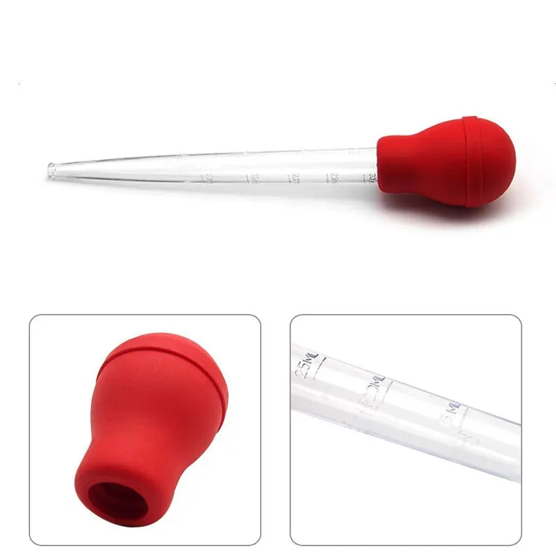 1 шт. 30 мл пластиковый Бастер для индейки с большой силиконовой лампой легкие