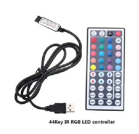 Bluetooth 4,0 5V USB RGB RF IR Музыка Пульт дистанционного управления Wifi для RGB 3528 5050 smd Светодиодная лента освещение ТВ ПОДСВЕТКА DC 5V - Цвет: 44key IR remote