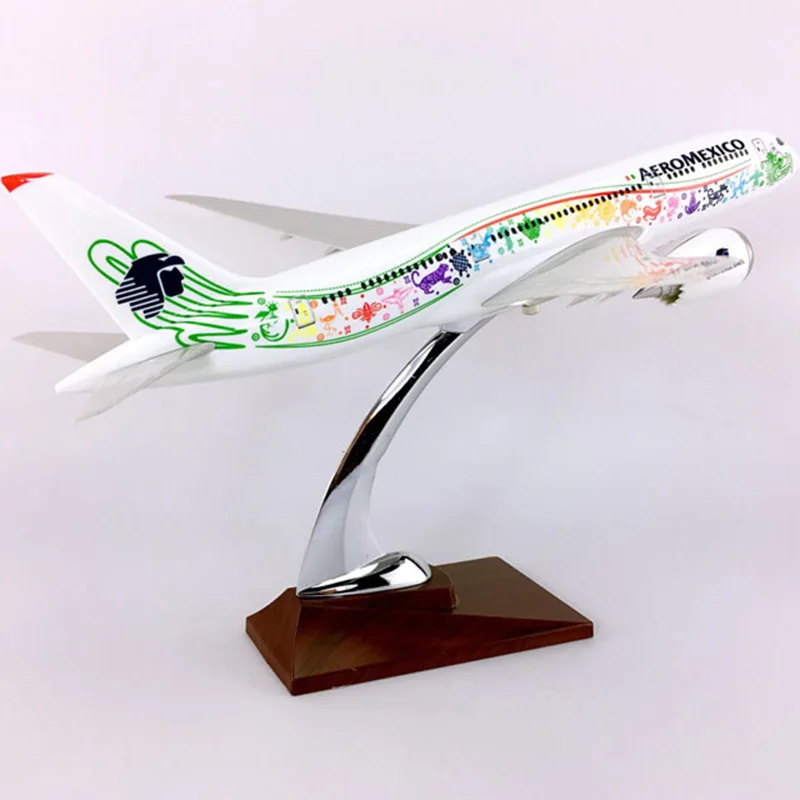 36 см 1:150 B787 800 модель AEROMEXICO авиакомпании W база 787 металлический сплав самолет