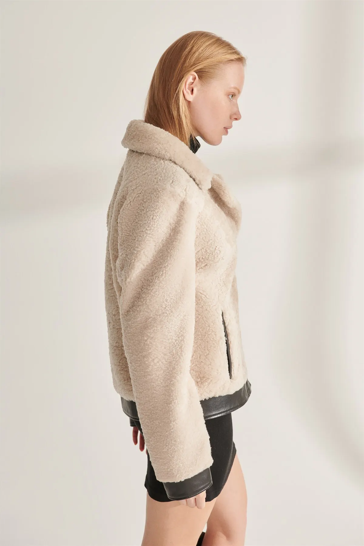 Women's Coffee Fur Leather Jacket Genuine Sheepskin Kürlü Plush Coat Winterisation Outerwear New Year Fashion Keeps Warm Türkiyeden Clothing