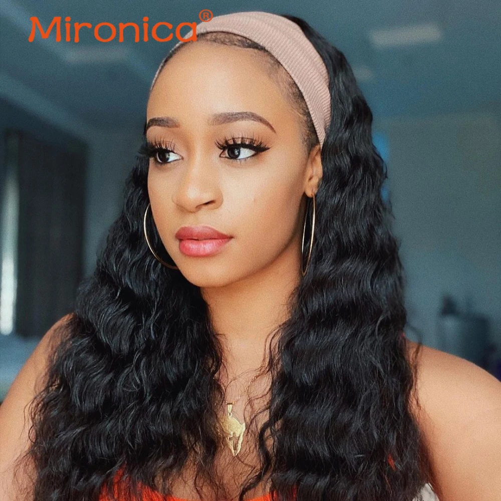 

Loose Deep Wave Lace Frontal Wigs 4x4 Lace Closure Wigs 13x4 Lace Frontal Wigs Mironica Human HairLoose Deep Wave Headband Wigs