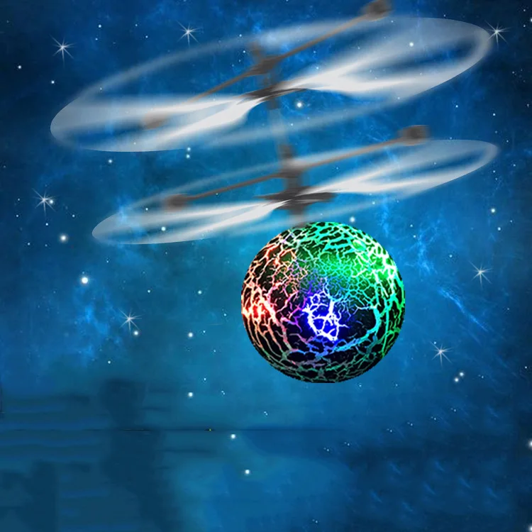 Мини летающий Дрон мяч светодиодный светящиеся шары Санта Клаус Электронный