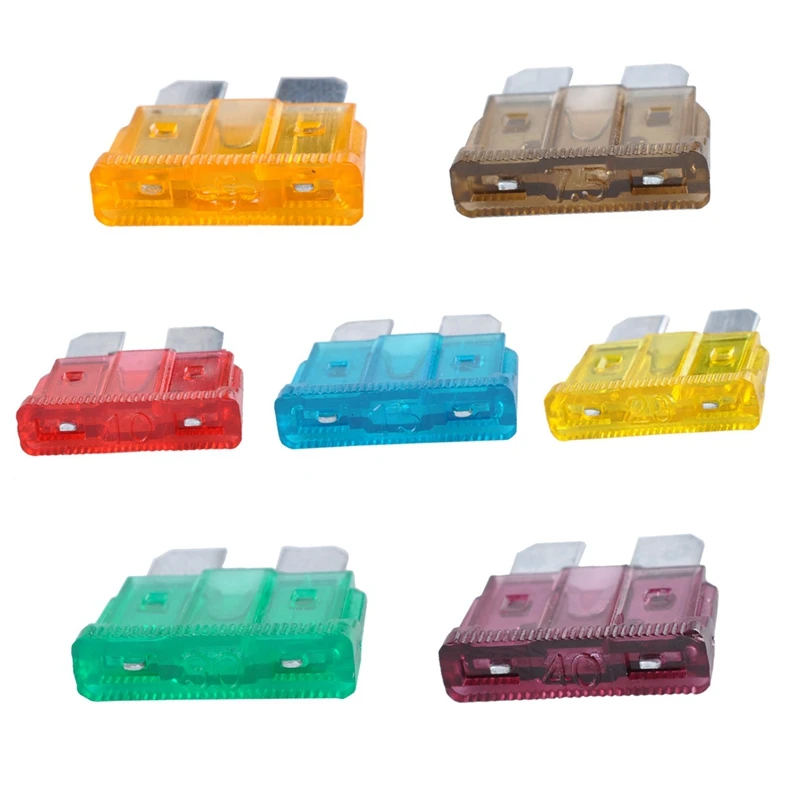 140 шт. набор предохранителей для автомобиля мотоцикла грузовика 5A 7.5A 10A 15A 20A 25A 30Amp