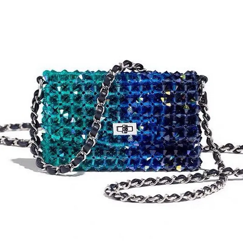 Маленькие сумки с цепочкой и бусинами жемчужного цвета сумка-конверт кошельки