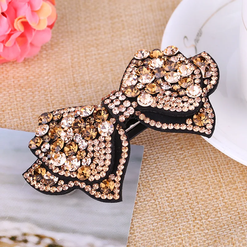 Женская заколка-пряжка с бантом простая Изысканная заколка-Пряжка стразы