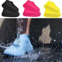 outdoor waterproof shoe covers socks reusable anti slip rain shoes covers rubber rain boot men women shoes accessories