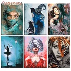 Картина по номерам GATYZTORY, для взрослых, аниме ведьма айлик, краска, фоторамки для картины, украшение для дома, холст, настенное искусство, Набор для творчества