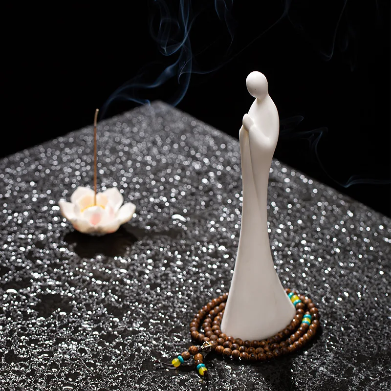 

Буддийский монах, креативная керамическая статуя нефазного Будды, гостиная, кабинет, офисное украшение, восприятие жизни, украшение для дом...