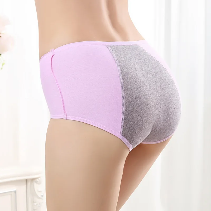 Female Physiological Pants Leak Proof Menstrual Women Underwear Period Panties Cotton Health Seamless Briefs In the waist Warm | Женская