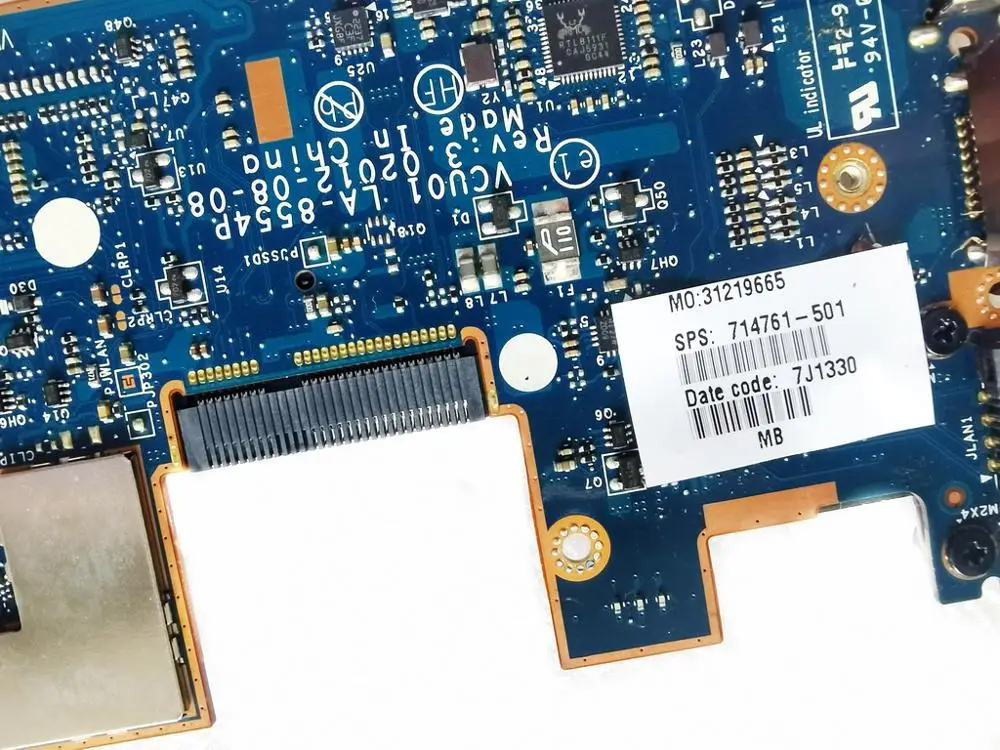 Оригинальный Для HP XT13-2000 материнская плата для ноутбука I5-3337U 4 Гб VCU01 LA-8554P
