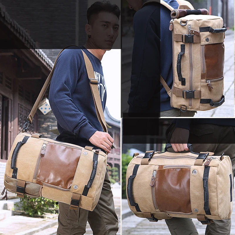 Новинка 2019 брендовый модный мужской тканевый рюкзак для ноутбука Большой