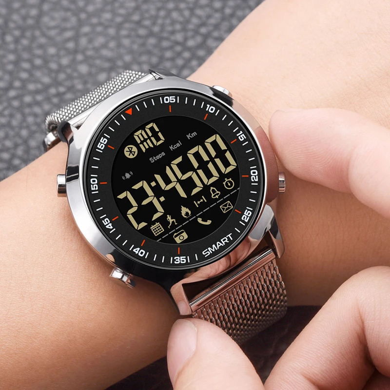 SYNOKE Smart Watch Sport Водонепроницаемый шагомеры сообщение напоминание Bluetooth открытый плавательный мужчины smartwatch для ios телефона Android смарт часы электронные часы спортивные часы фитнес часы
