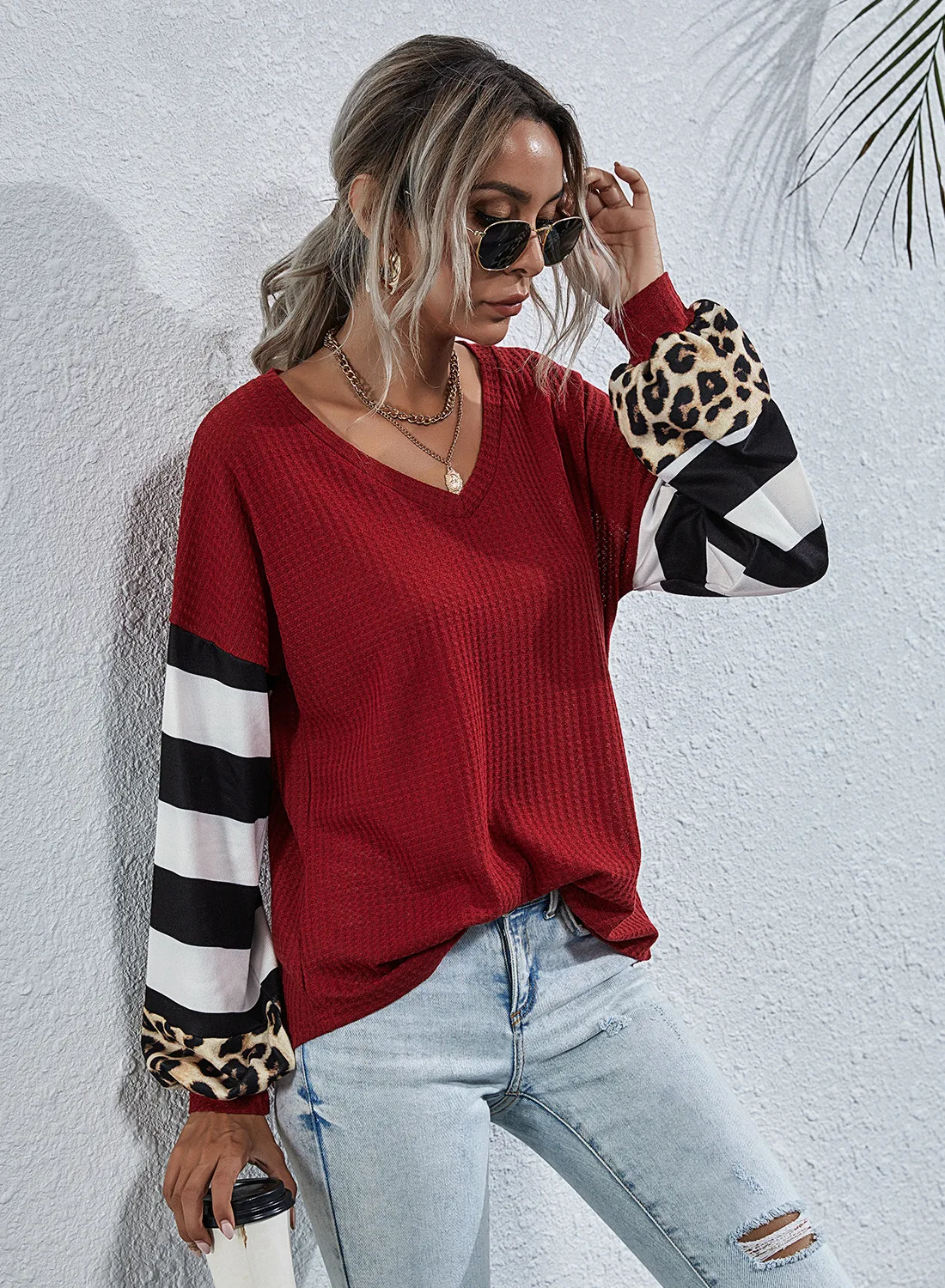 

2020 NEW Long sleeve Casual Tshirt Striped Female O-neck T-Shirt Women's Tops Tee Shirt Femmel Black