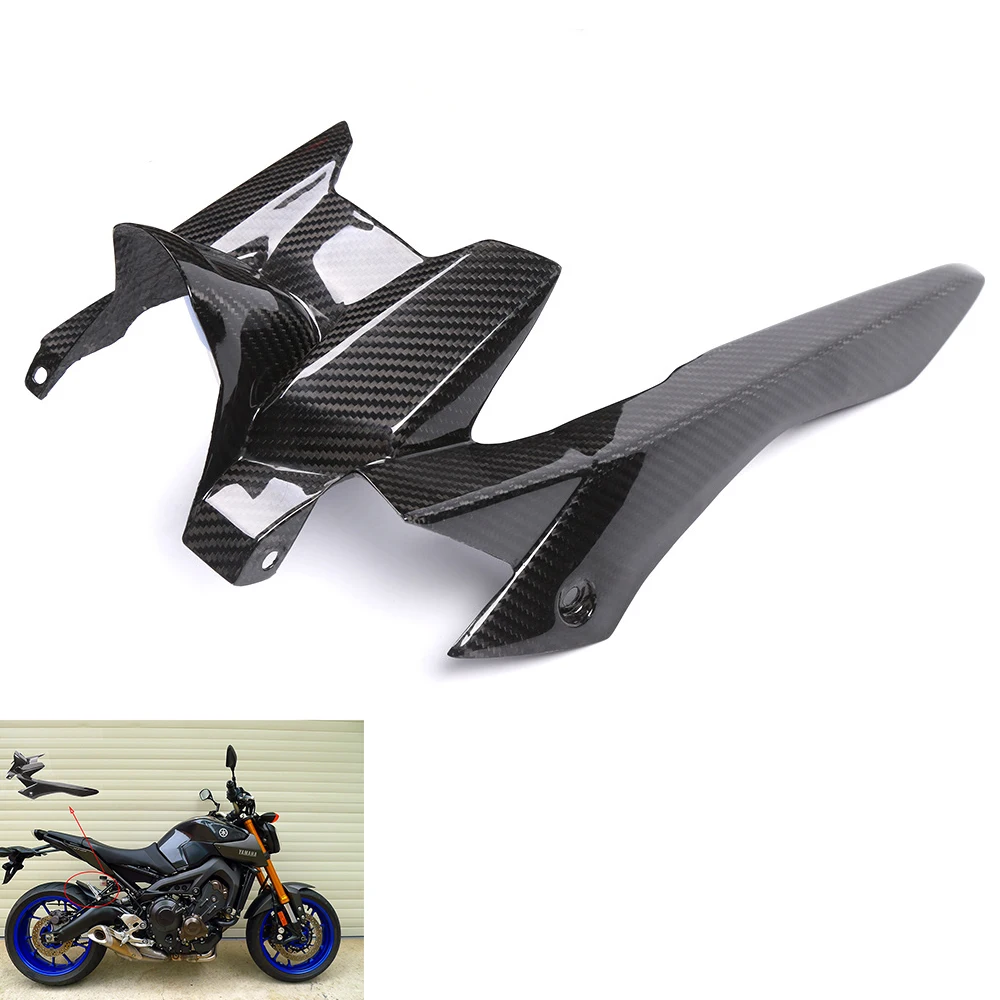 

Для Yamaha MT07 MT 07 MT-07 2013-2017 мотоцикла углеродного волокна заднее колесо Hugger Крыло Сеть гвардии защитная крышка
