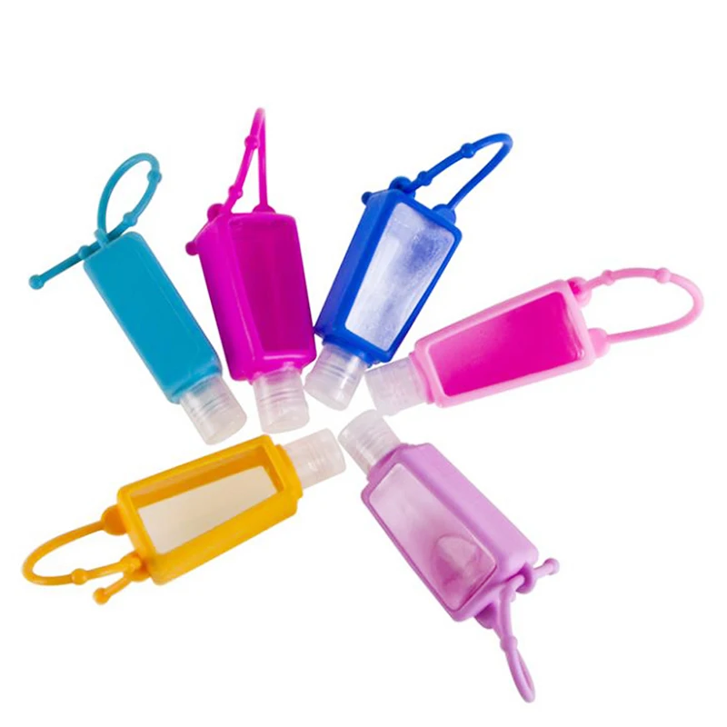 

1Pcs 30ml Silicone Travel Bottles Silicone Refillable Squeezable Container Hand Sanitizer Bottles Empty Keychain Carrier