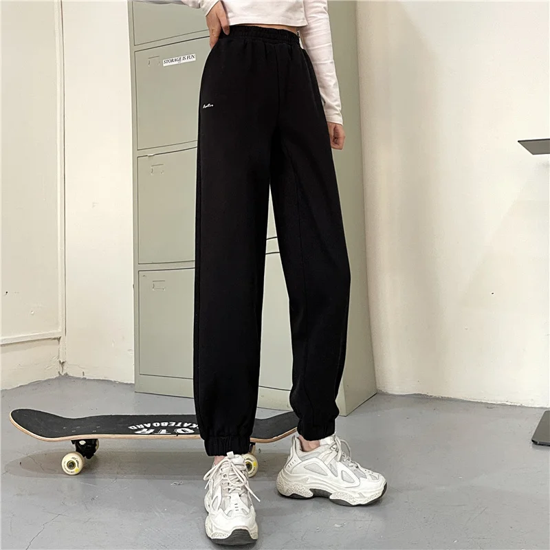 Live Wide Leg Loose Ankle Banded Slacks Female Bathroom Rac | Женская одежда