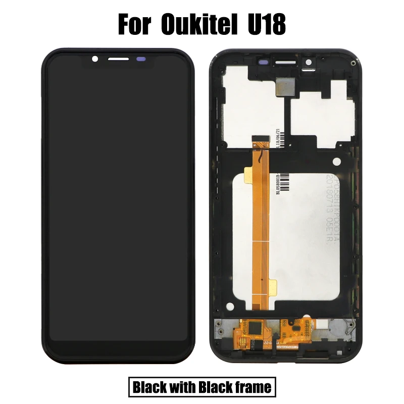 BingYeNing для Oukitel U18 ЖК дисплей и сенсорный экран дигитайзер с рамкой дисплея