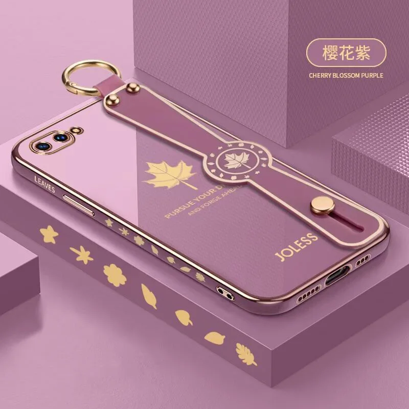 leaf silicon square wrist strap soft phone case for xiaomi mi 12 8 9 10 10s 11i 11 lite 9t 10t poco m4 f3 f2 m3 pro luxury cover free global shipping