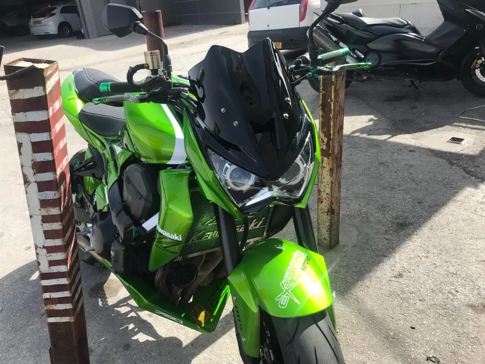 KEMIMOTO для Kawasaki Z800 Z250 Halo Eye HID проектор на заказ головной светильник ABS в сборе Z 250 Z 800 2013 головной светильник