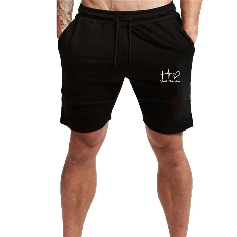 

Swim Jogger Men's Shorts Summer Fashion Casual Oversized Male Fifth Pants Loose Solid Abstract Print Comfortable Homme Shorts