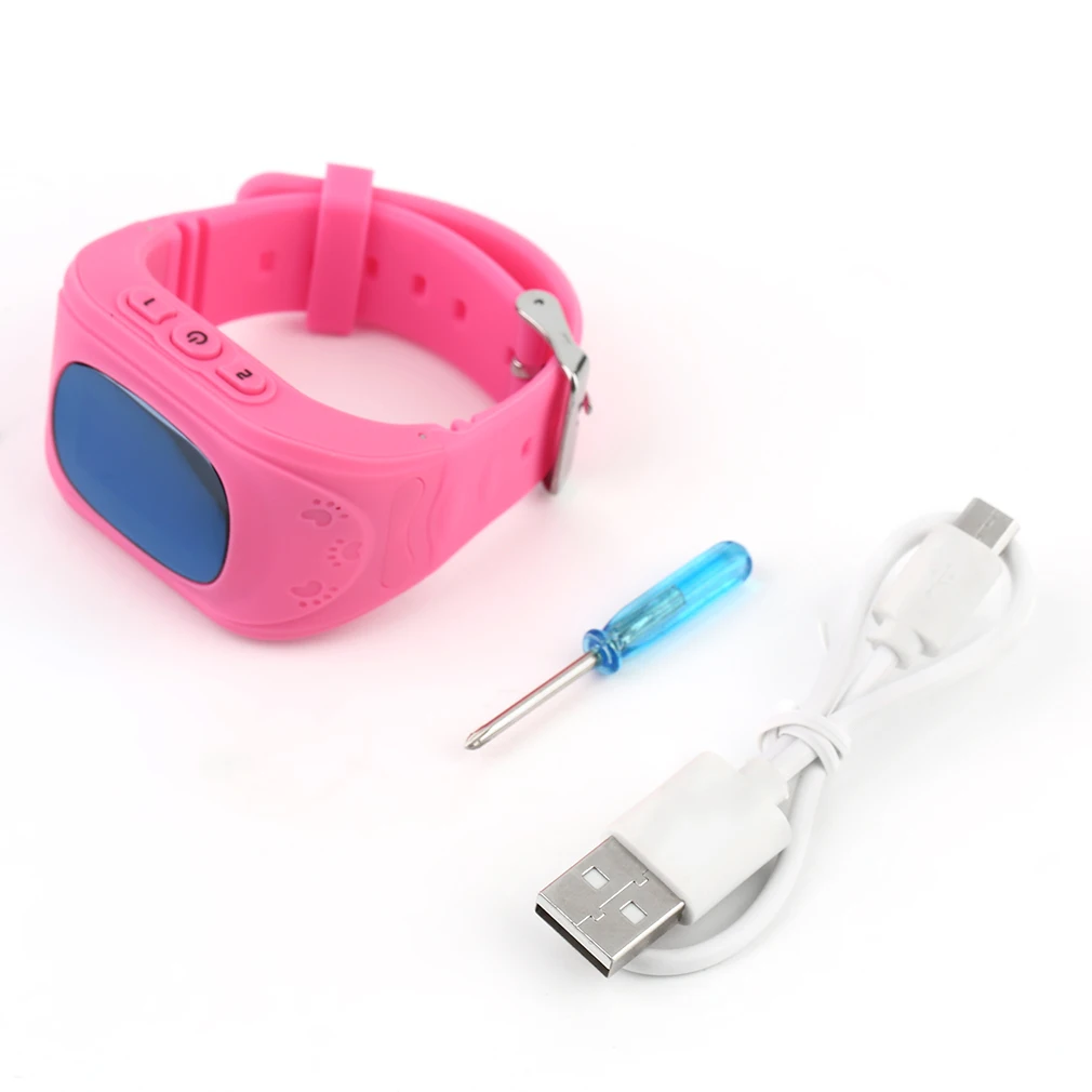 Anti Lost Children Kid Q50 Smart GPS Position Rubber Band Wrist Watch Bracelet Electronic For Android IOS | Наручные часы