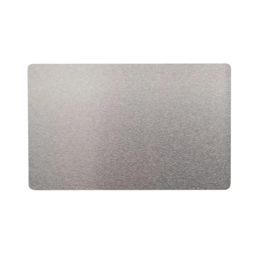 

100pcs Identity Parts Aluminium Alloy Smooth Name Marking Business Visiting Flat Blank Card Rustproof Engraved Thermal Transfer