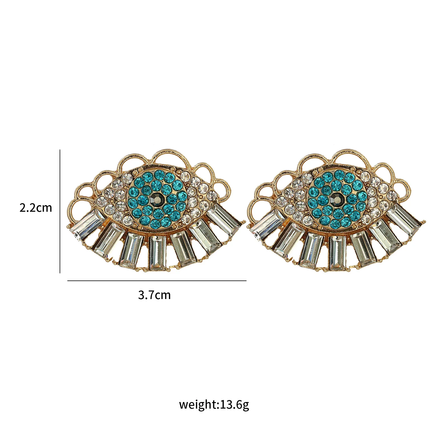 

Vintage Punk Evil Eye Earrings Gold Big Circle S925 SILVER Drop Earrings for Women Imitation Pearl Female Earrings Boho Jewelry