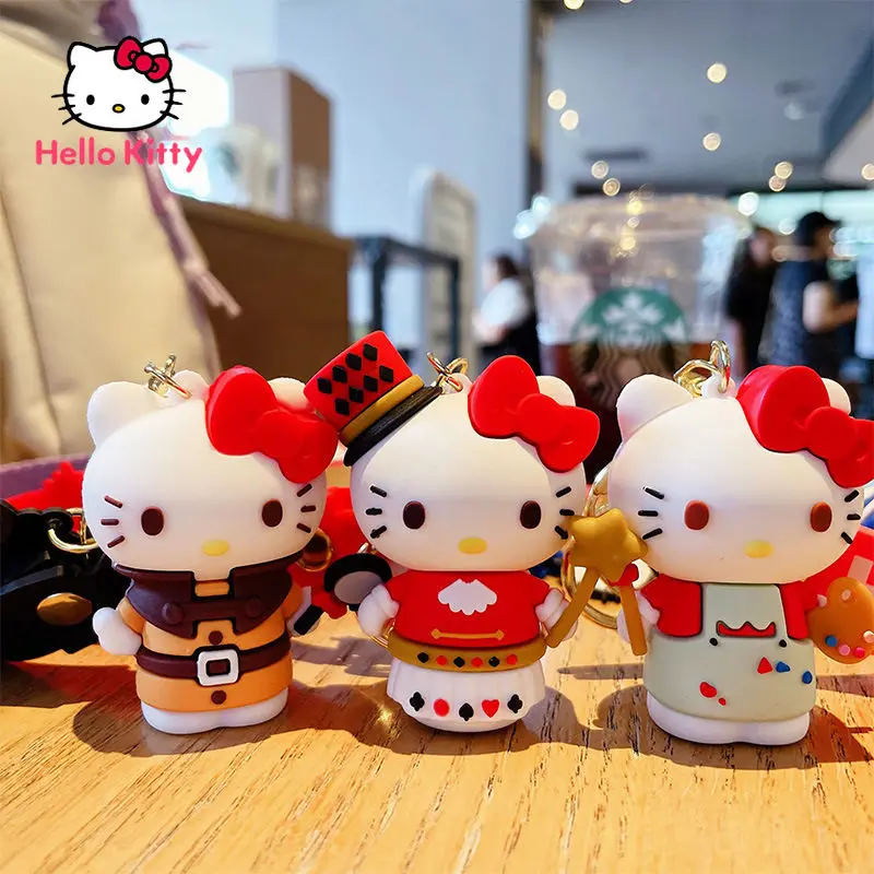 

Hello Kitty Creative Cute Keychain Pendant Couple Bags Pendant Car Key Chain Decoration Pendant Friend Gift