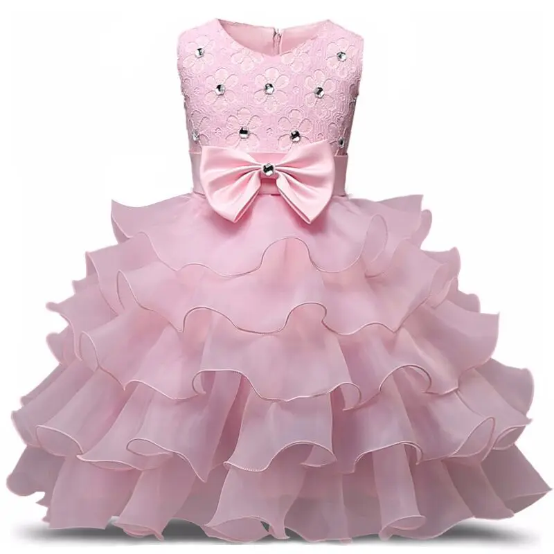 Baby Dress B8 Новое модное платье с блестками и цветочным узором для девочек от 0 до 2 лет одежда принцессы для маленьких девочек на вечеринку, день рождения, свадьбу Детские платья для девочек - Цвет: Baby Dress B8