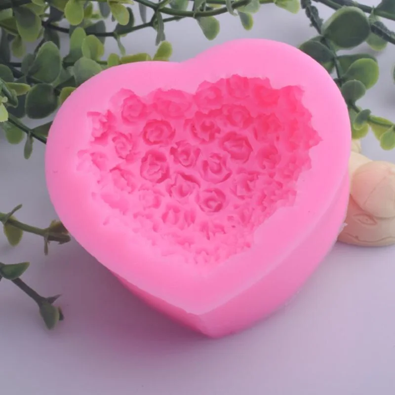 3D Цветочная Форма для помадки форма кексов желе конфет шоколада украшение