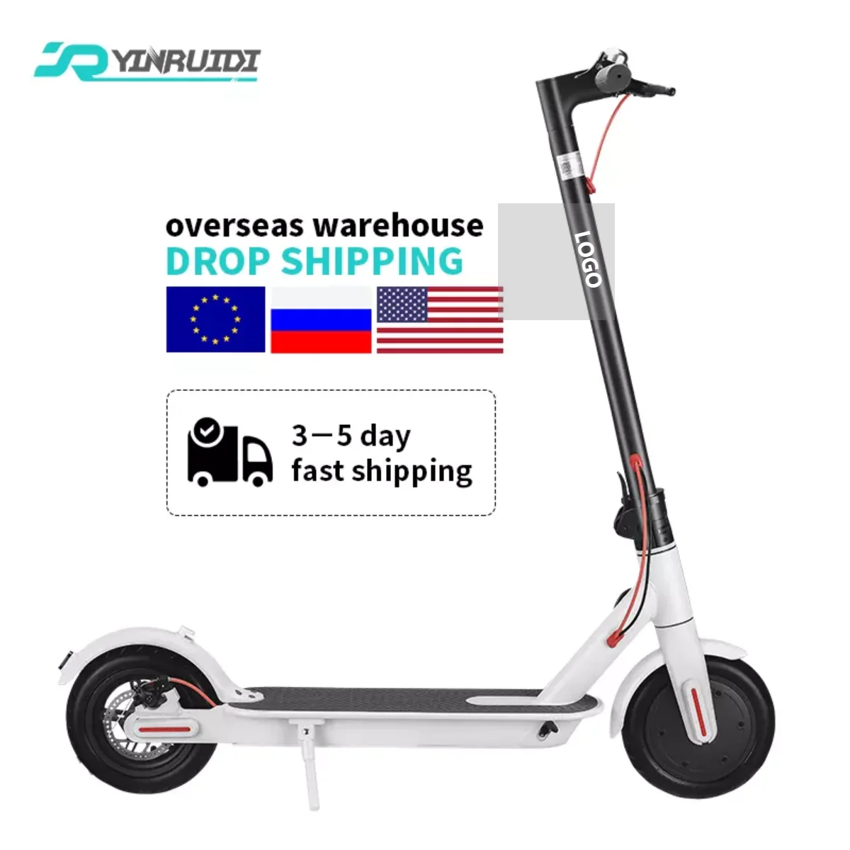 

Yinruidi Europe Warehouse Wholesale Balance Wheel Foldable Kick Electr E Scooter Electric Adults