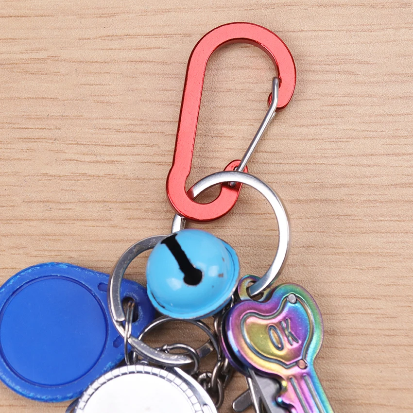 

1PC Alloy Small Carabiner Clips Outdoor Camping Multi Tool Booms Fishing Accessories Keychain Lock Snap Clip Tool