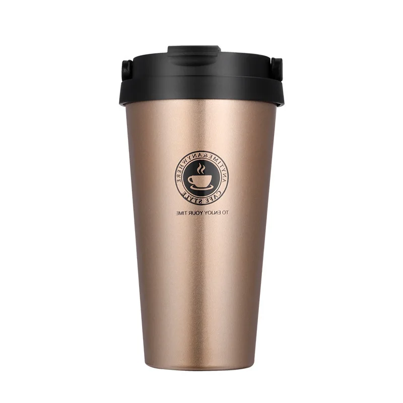 

Stainless Steel Coffee Cup Creative Portable Vacuum Flask Car Water Coffee Mug Mug Stainless Cup Cold Cups Mugs Coffee Cups