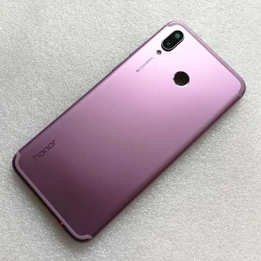 Чехол для huawei Honor Play, задняя крышка корпуса, задняя крышка для Honor Play, задняя крышка+ Кнопка громкости питания+ объектив камеры - Цвет: Фиолетовый