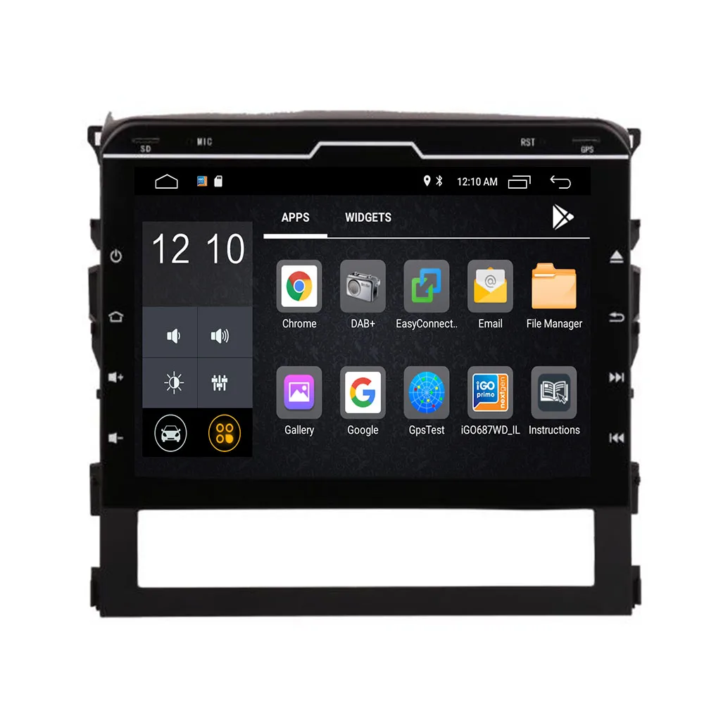 Автомагнитола 2 din 10 дюйма Android для Toyota Land Cruiser 200 LC200 LC GX 2016-19 DVD-плеер GPS-навигация