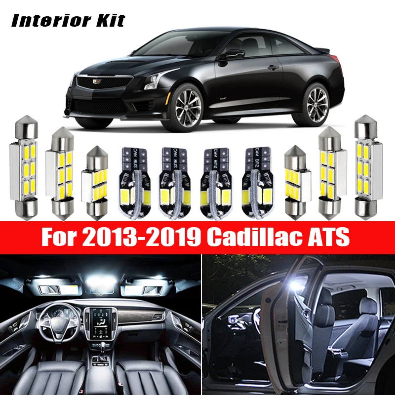 12 шт. комплект светодиодного освещения для салона автомобиля 2013 2019 Cadillac