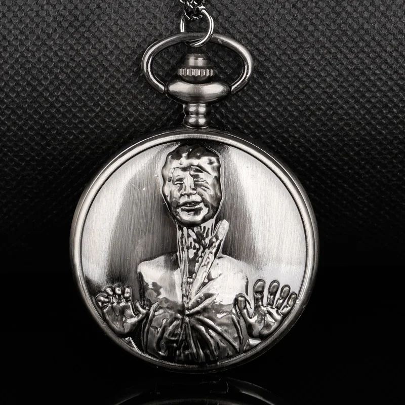 

Classic Art Portrait Engraving Quartz Pocket Watch Literary Pocket Watch Men Women Students Practical Clock