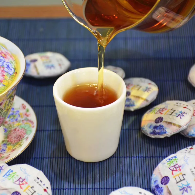 Чэнь пей старый и белый чай торт новый маленький чайный один слойка старого