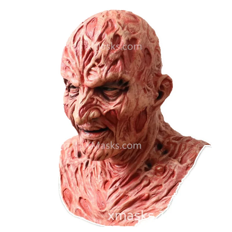 

New Freddy Freddy Mask Latex Headgear Male Horror Jason Killer Peripheral Movie Cos Costume.