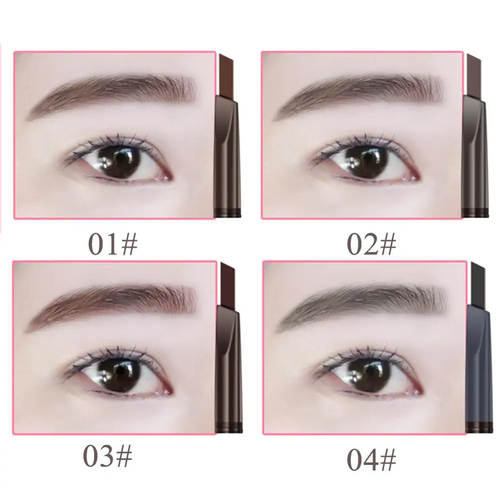 Карандаш для бровей с двойным концом 7 цветов водостойкая долговечная без