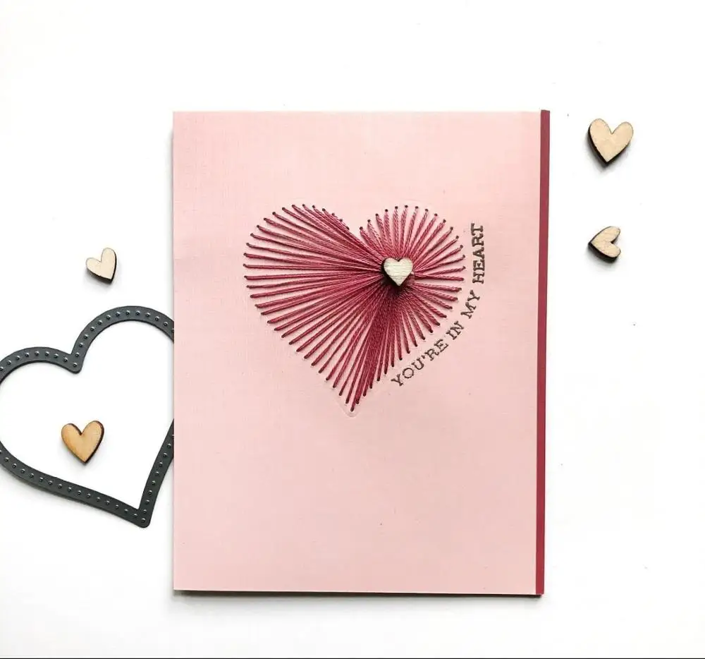 Обезьяна Пришивные трафареты в форме сердца для резки металла сделай сам