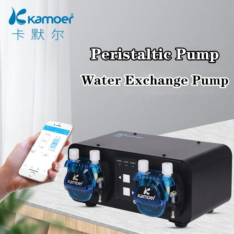 

Kamoer X2S WiFi Peristaltic Pump Dual Pump Head Dosing Pump Automatic Water Change Pump for Aquarium Fish Tank