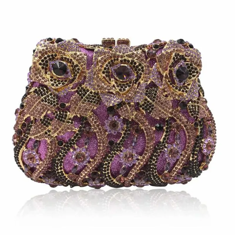 Новинка свадебная сумочка с кристаллами и Изысканная сумка через плечо цепочкой