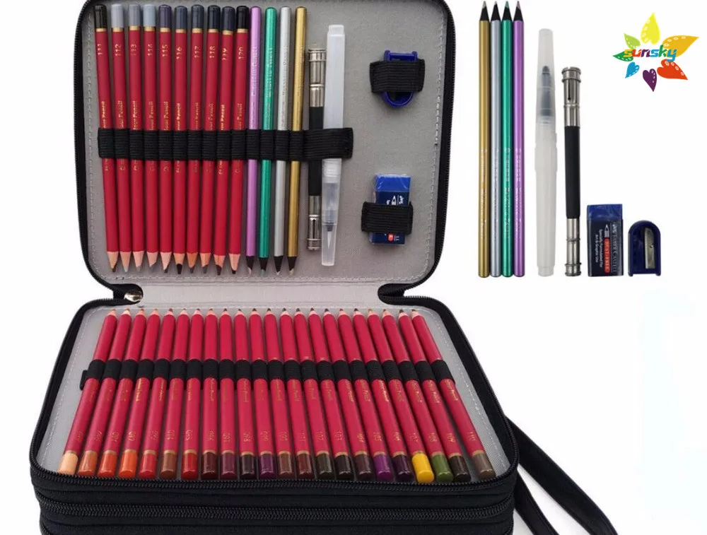 124 Цвет металлическая коробка нетоксичный маслянистый цвет Карандаши цветные