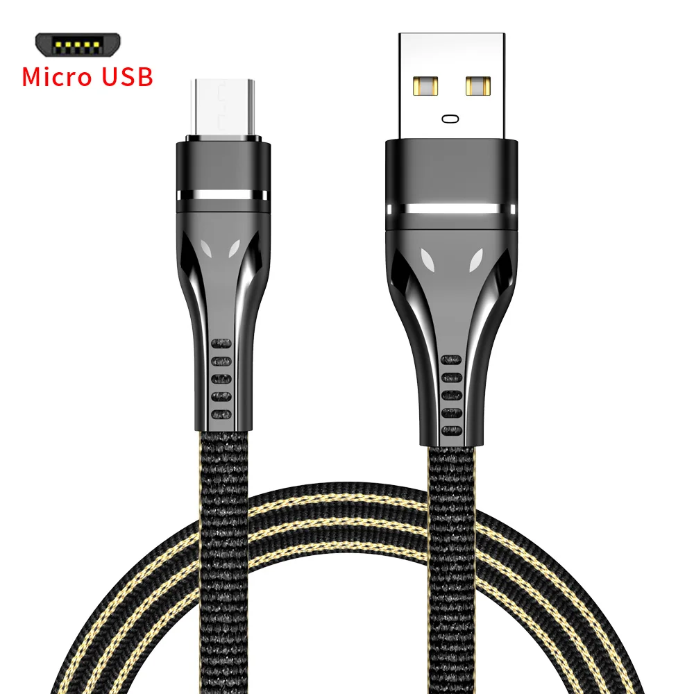Кабель Micro USB для быстрой зарядки MUSTTRUE 3A для Android samsung S6 S7 Edge Xiaomi Huawei Android устройство кабель для планшета - Цвет: Black