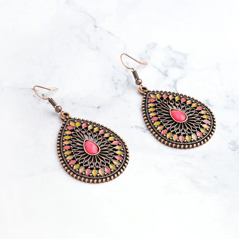 Этнические серьги 2018 для женщин Винтажные висячие богемные | Украшения и